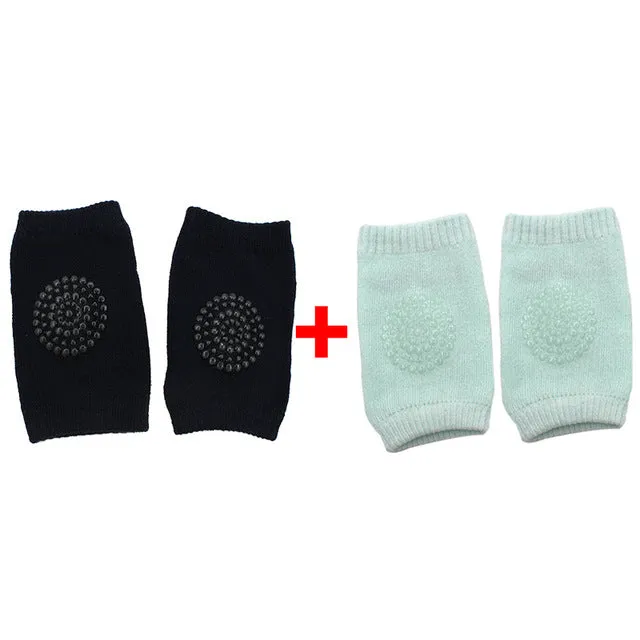 2-pairs Soft Anti-slip Knee Pads for Baby