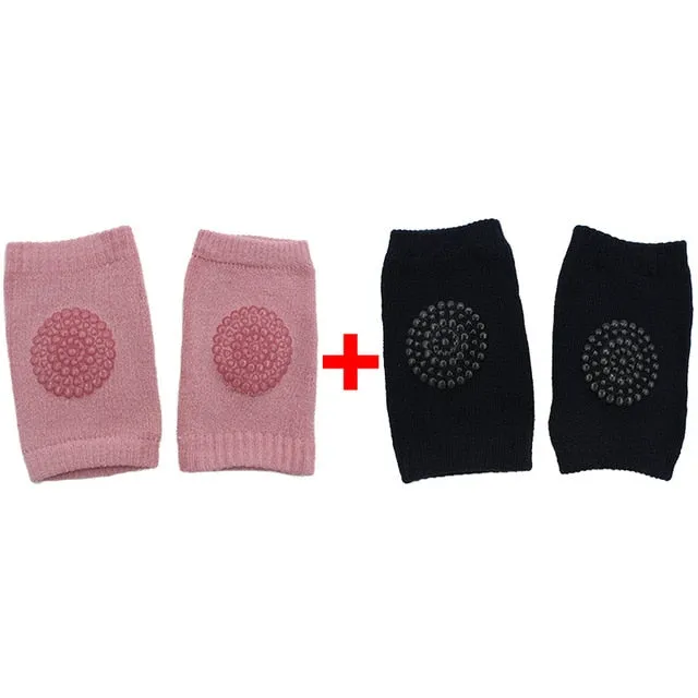 2-pairs Soft Anti-slip Knee Pads for Baby