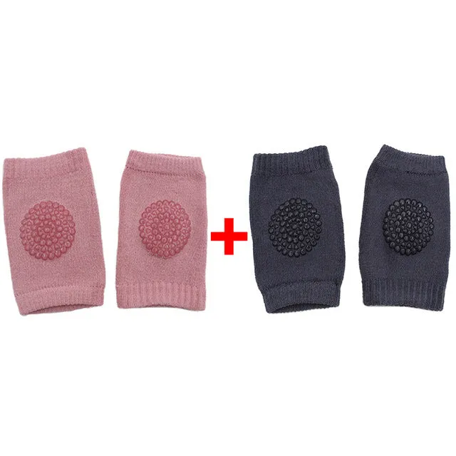 2-pairs Soft Anti-slip Knee Pads for Baby