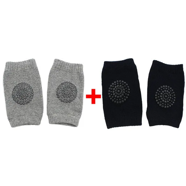 2-pairs Soft Anti-slip Knee Pads for Baby