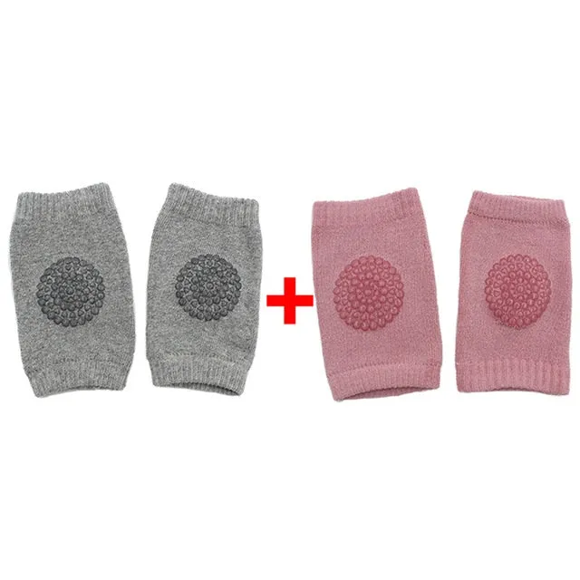 2-pairs Soft Anti-slip Knee Pads for Baby