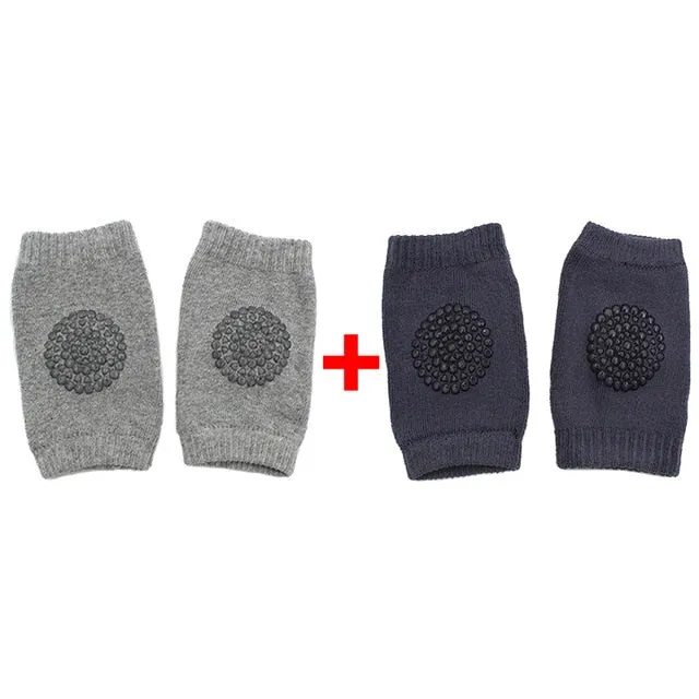 2-pairs Soft Anti-slip Knee Pads for Baby