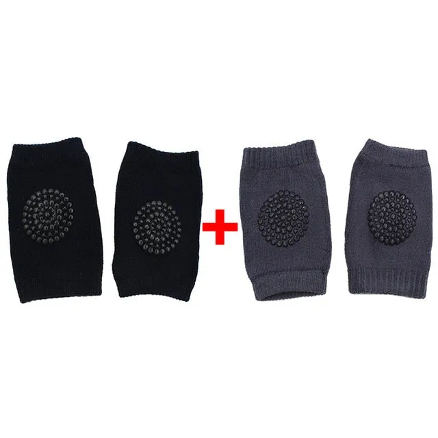 2-pairs Soft Anti-slip Knee Pads for Baby