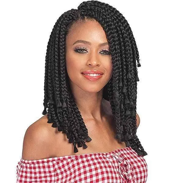 [3 Pack Deal] Bobbi Boss African Roots Collection Crochet Braid - BOMBA BOX BRAID BLUNT TIPS 10"