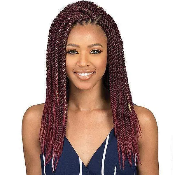 [3 Pack Deal] Bobbi Boss African Roots Collection Crochet Braid - BOMBA SENEGAL TWIST 18"