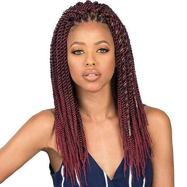 [3 Pack Deal] Bobbi Boss African Roots Collection Crochet Braid - BOMBA SENEGAL TWIST 18"
