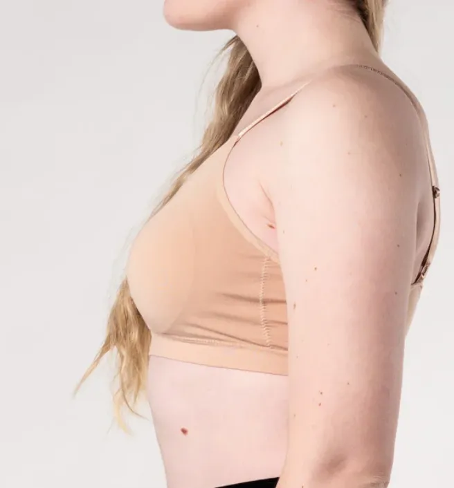 Adjustable Strap Bralette - Nude