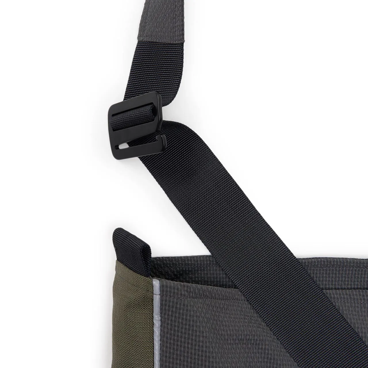 affxwrks panel bag (grey seersucker)
