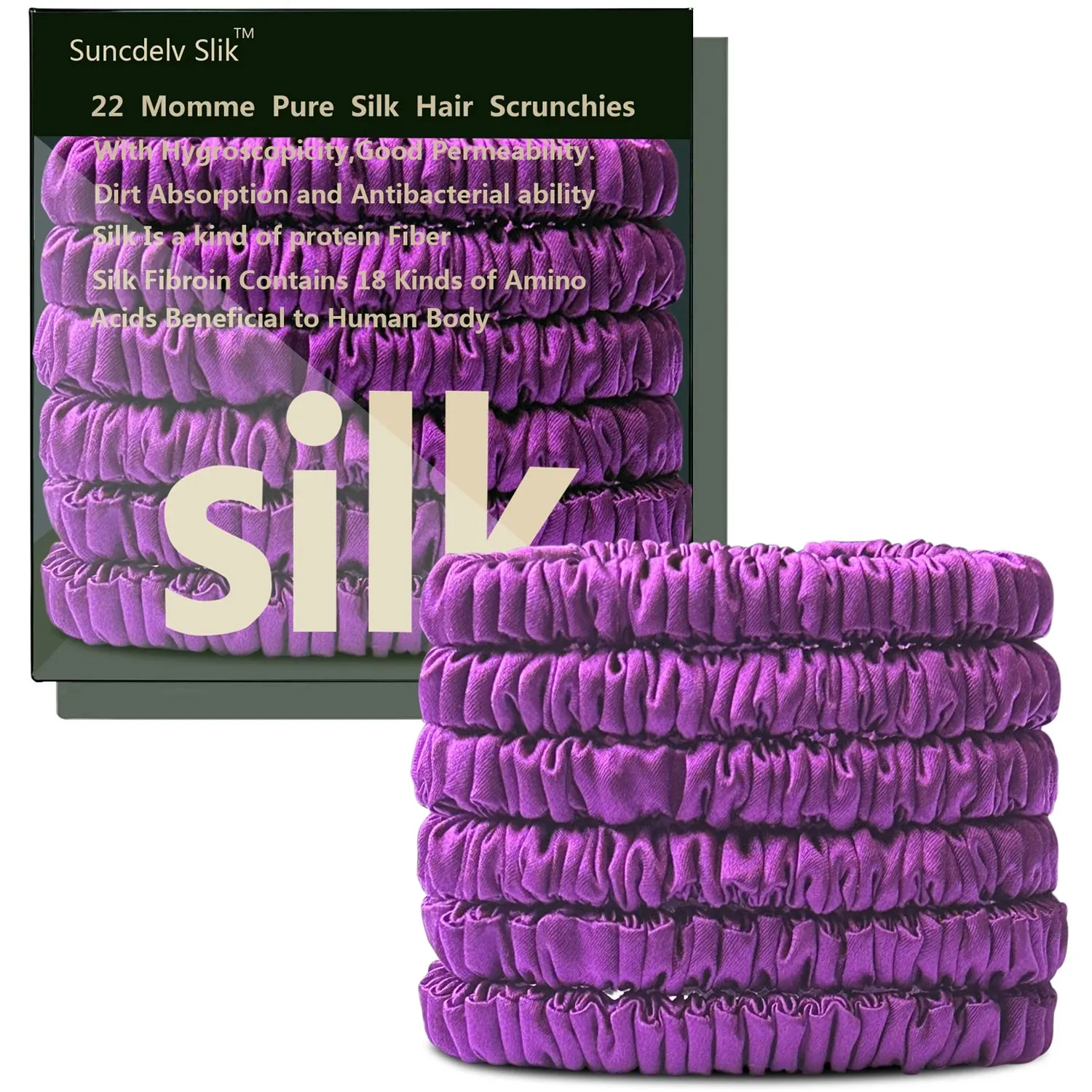 Anti-Slip Hair Bands Hair Ties Silk Scrunchies