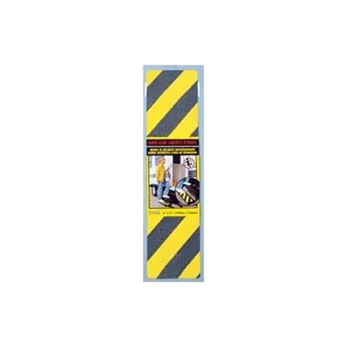 Anti-Slip Safety Grit Strip Yellow/Black 6 X 21