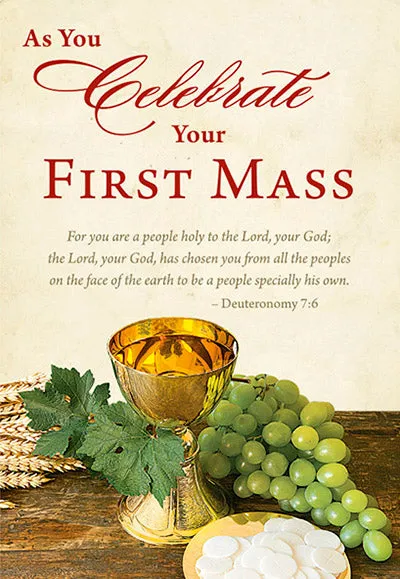 As You Celebrate Your First Mass Greeting Card