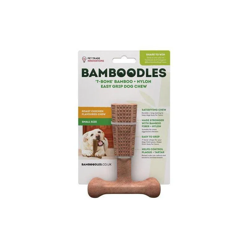 Bamboodles 'T-Bone' Easy Grip Dog Chew Toy