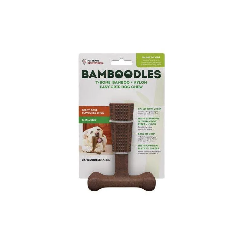 Bamboodles 'T-Bone' Easy Grip Dog Chew Toy