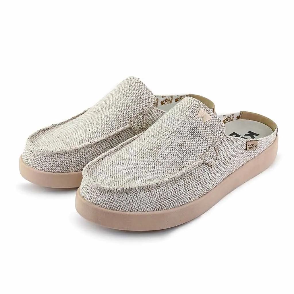Barbeach Mule Woven Canvas Oat