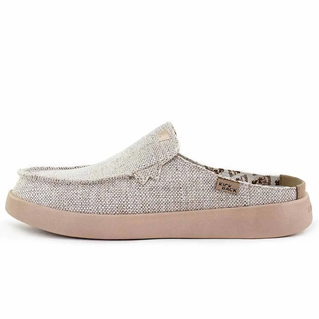 Barbeach Mule Woven Canvas Oat