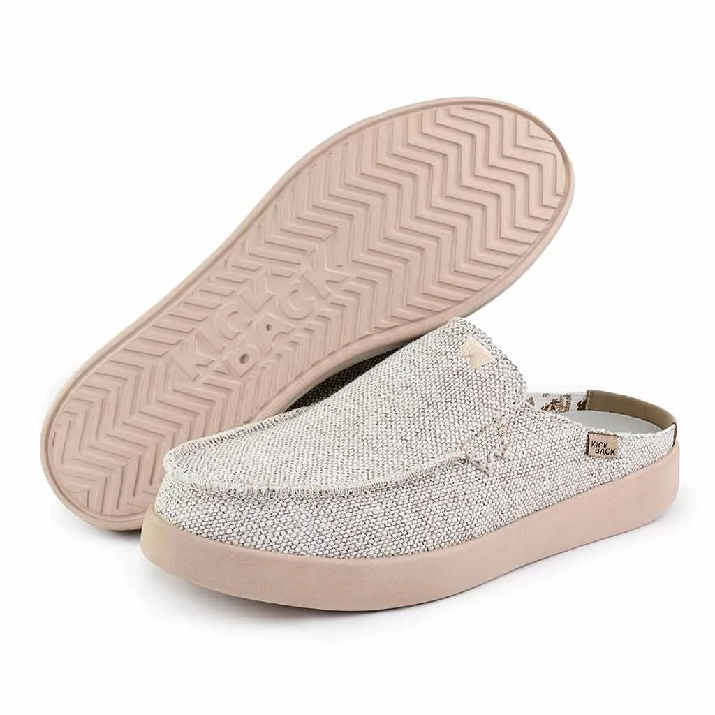 Barbeach Mule Woven Canvas Oat