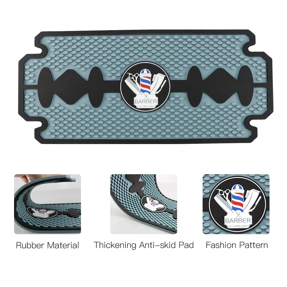 Barber Tools Storage Pad Clippers Scissors Display Mat Hairdressing Non-Slip Station Mat Haircut Supplies Holder Salon Accessory