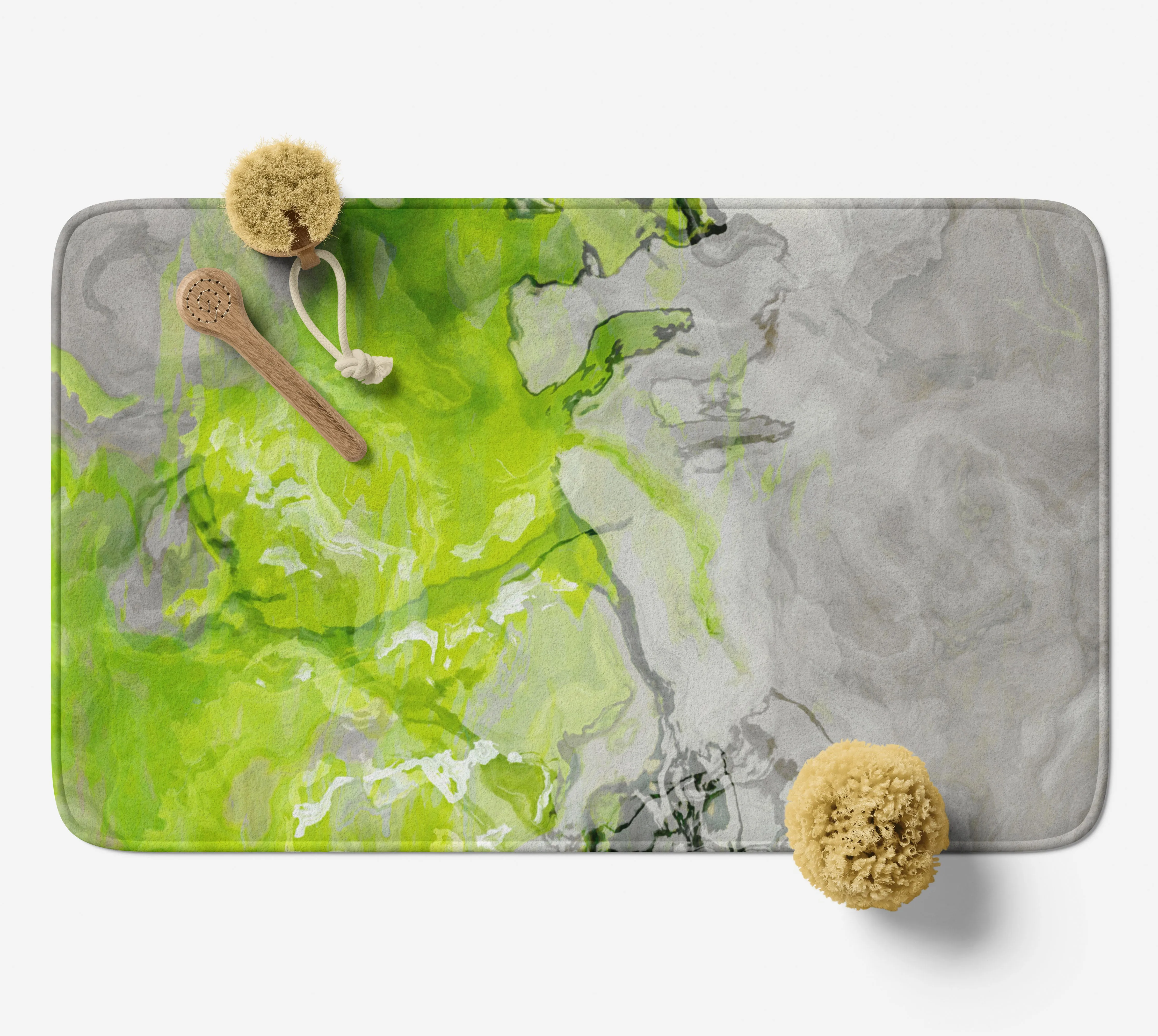 Bath Mat, Lime Love