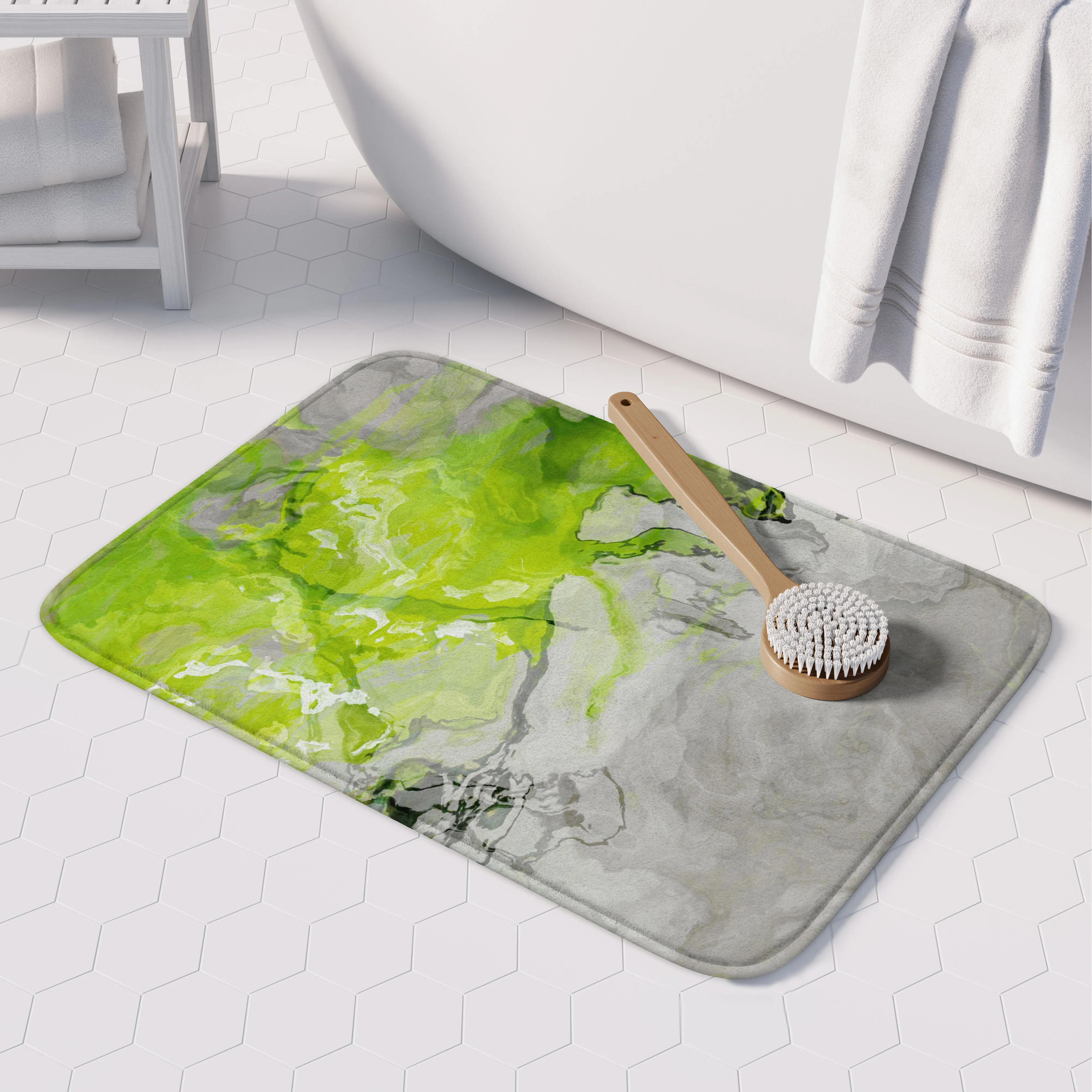 Bath Mat, Lime Love