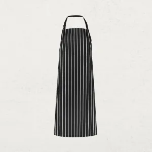 Bib Striped Apron with NO Pocket