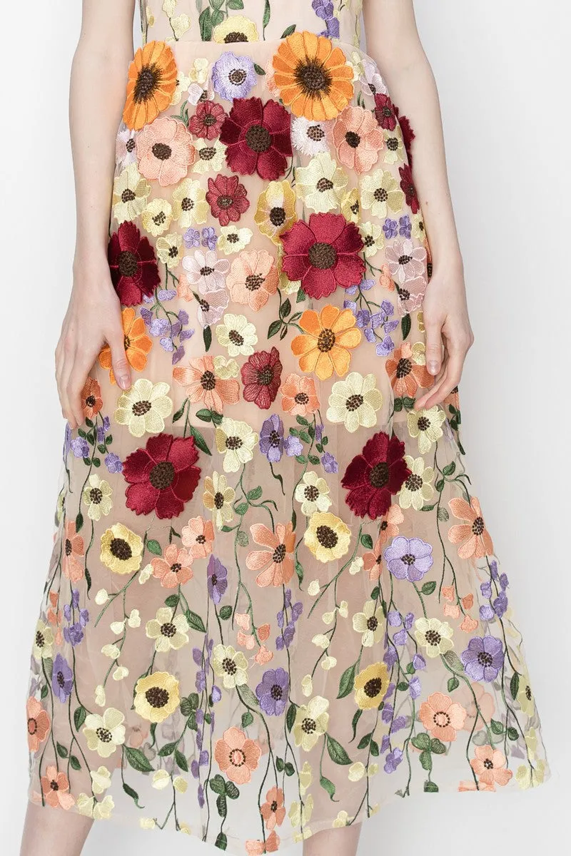 Blush Flower Sleeveless Dress