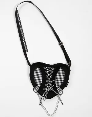 BO PEEP HEART BAG WHITE