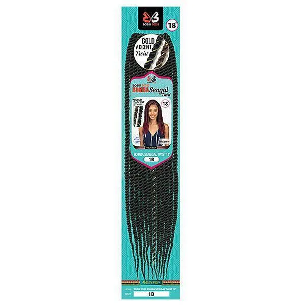 Bobbi Boss African Roots Collection Crochet Braid - BOMBA SENEGAL TWIST 18"