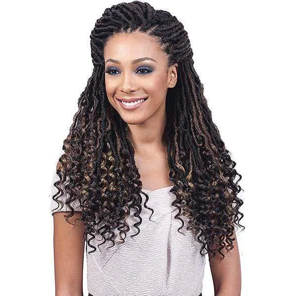 Bobbi Boss African Roots Crochet Braid - BNULCGD20 NU LOCS CURLY TIPS 20"