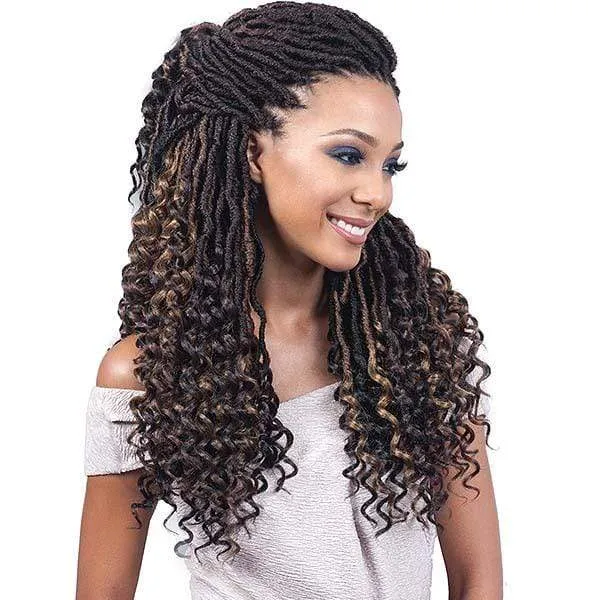 Bobbi Boss African Roots Crochet Braid - BNULCGD20 NU LOCS CURLY TIPS 20"
