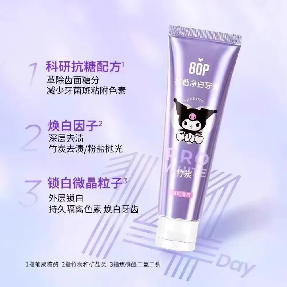 BOP x Kuromi Anti-Sugar Whitening Toothpaste Sea Breeze Mint 100g