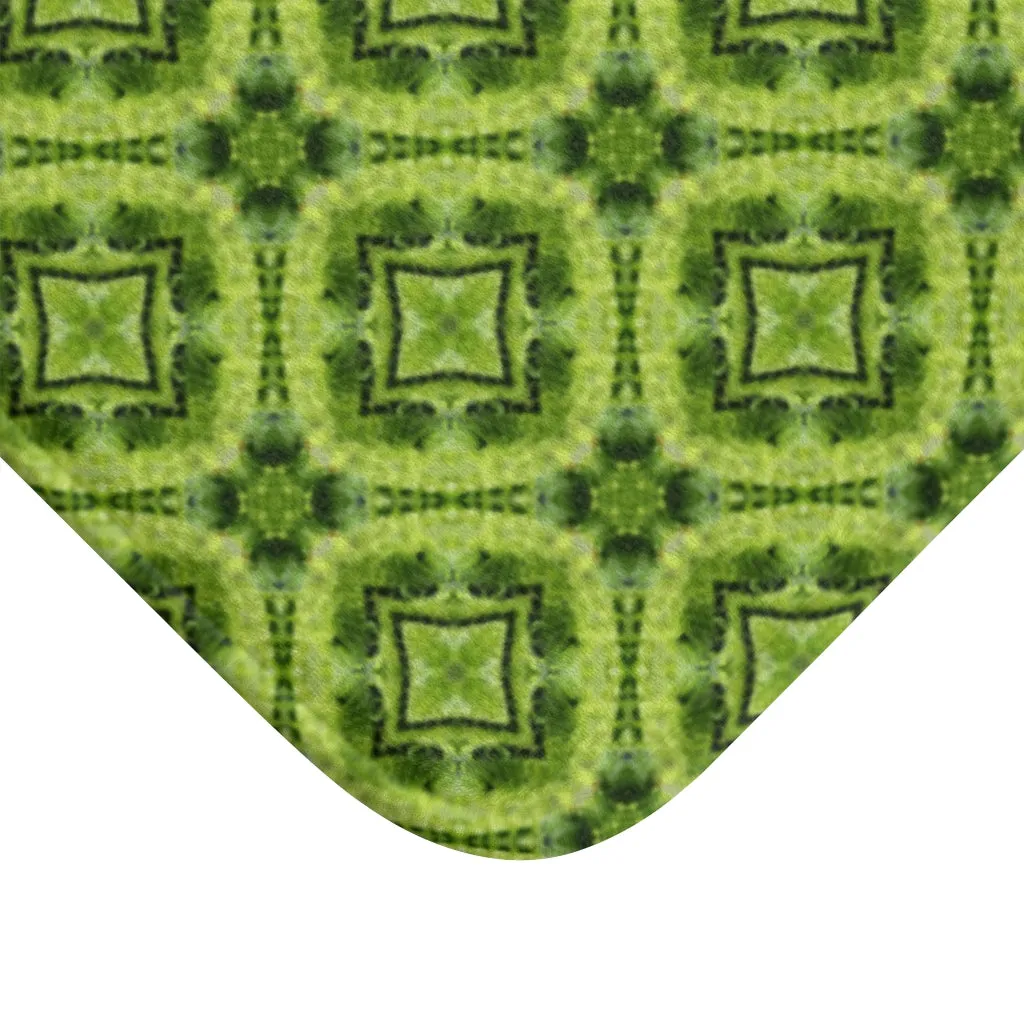 Botanical Green Bath Mat