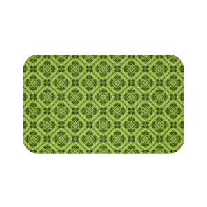Botanical Green Bath Mat