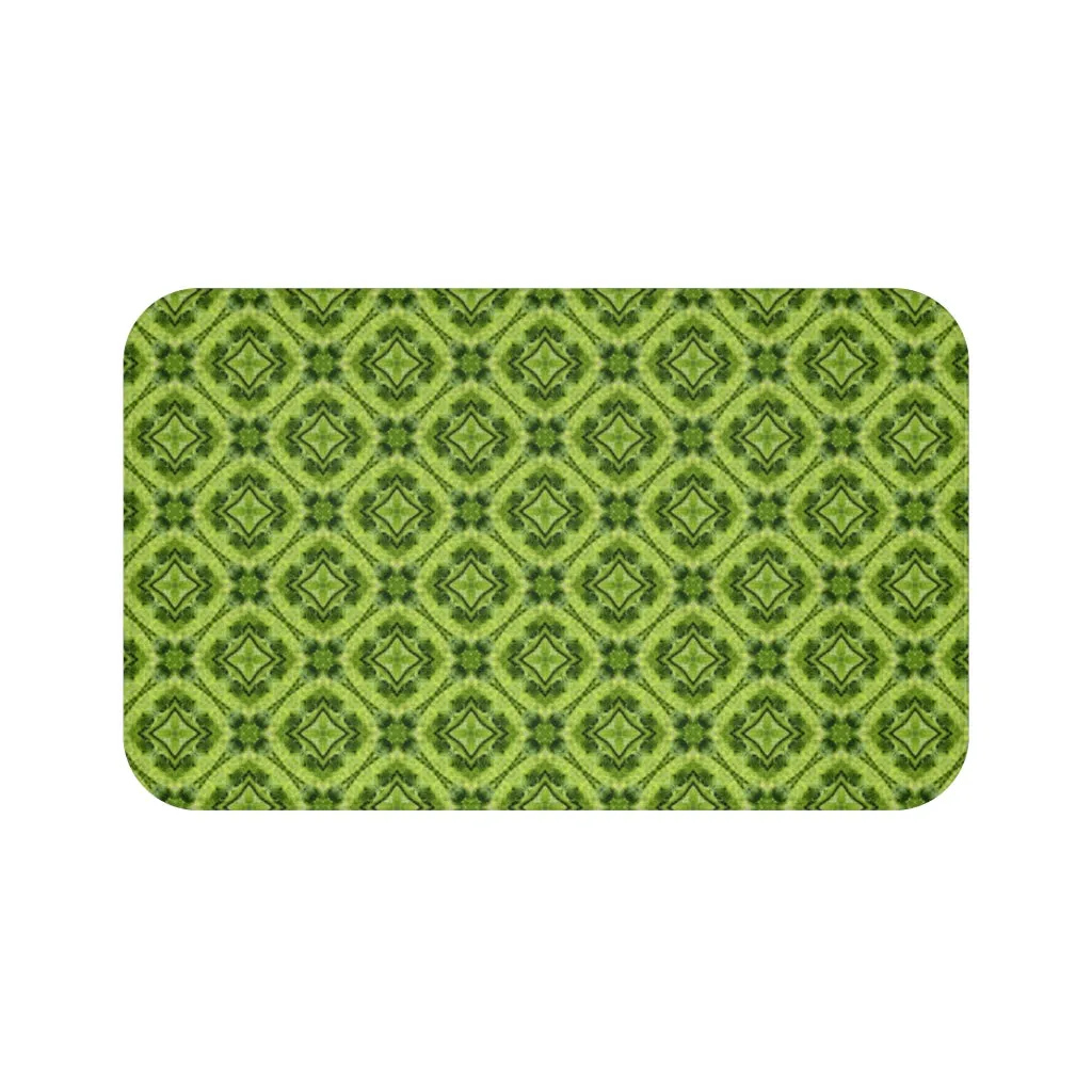 Botanical Green Bath Mat