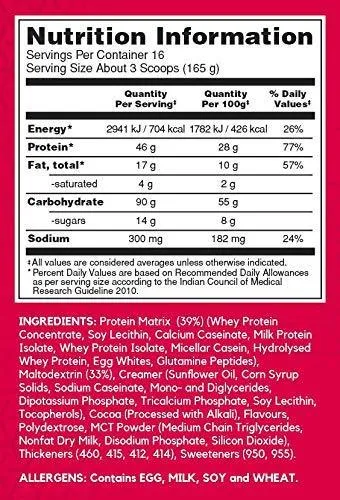 BSN True Mass (5.82 Lbs) Vanilla Ice Cream EXP 19 Feb 2026