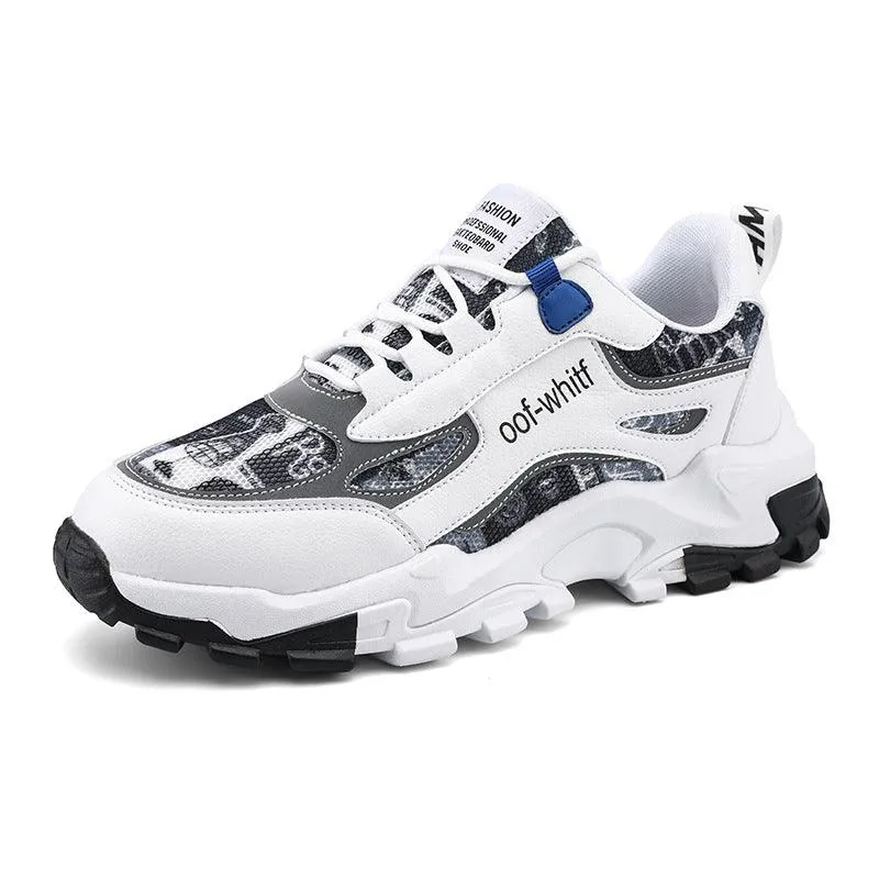 Casual Breathable Mesh Shoes With Thick Soles