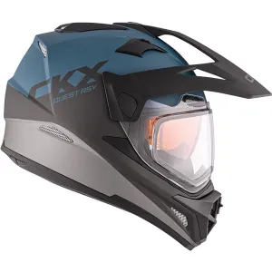 CKX Quest RSV Beam Mat Blue Double Lens Winter Helmet
