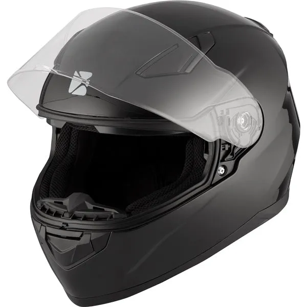 CKX RR619 Full-Face Helmet, Summer Solid Gloss Black