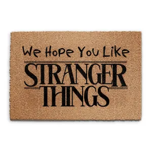 Coir Doormat - I Hope You Like Stranger Things