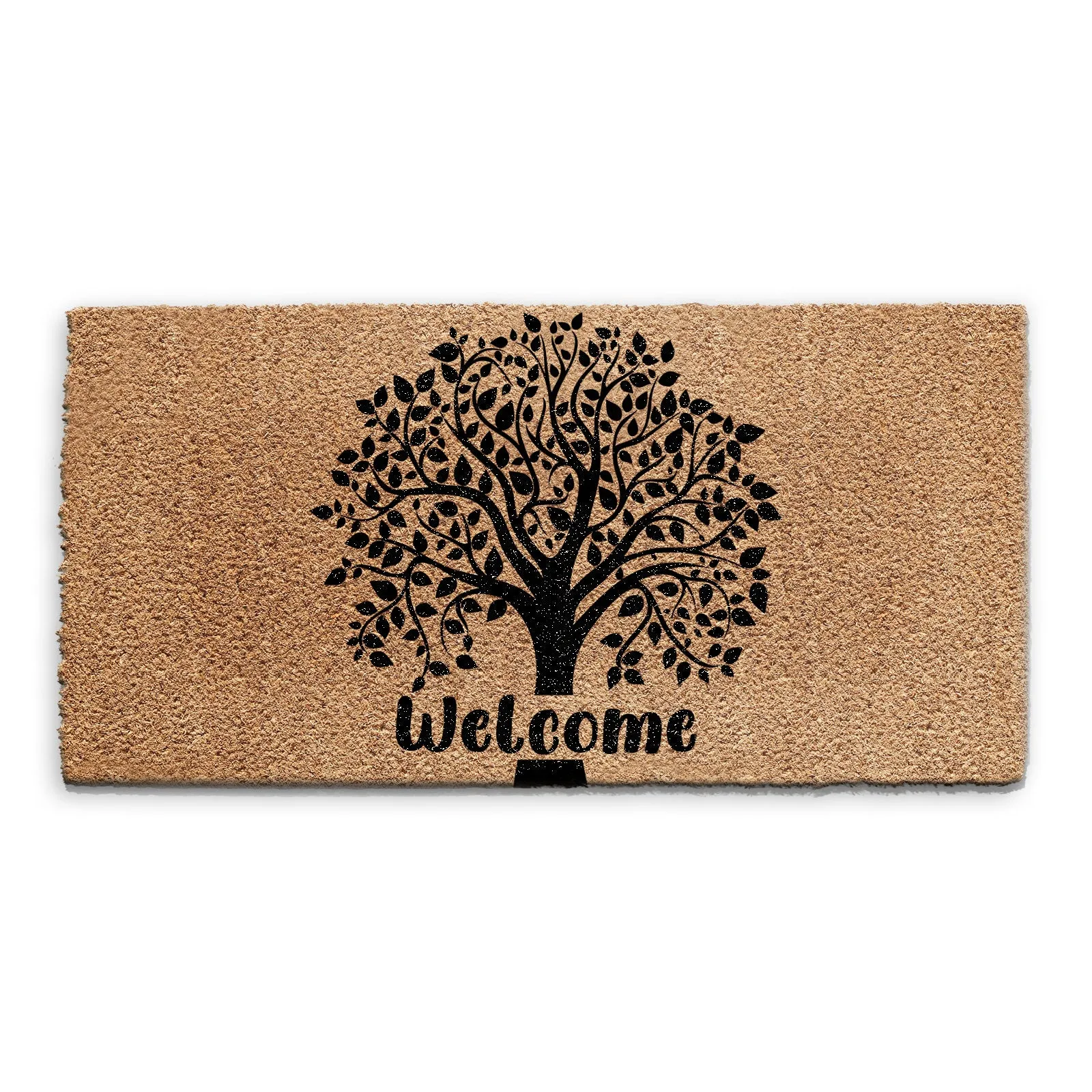 Coir Doormat - Welcome Tree