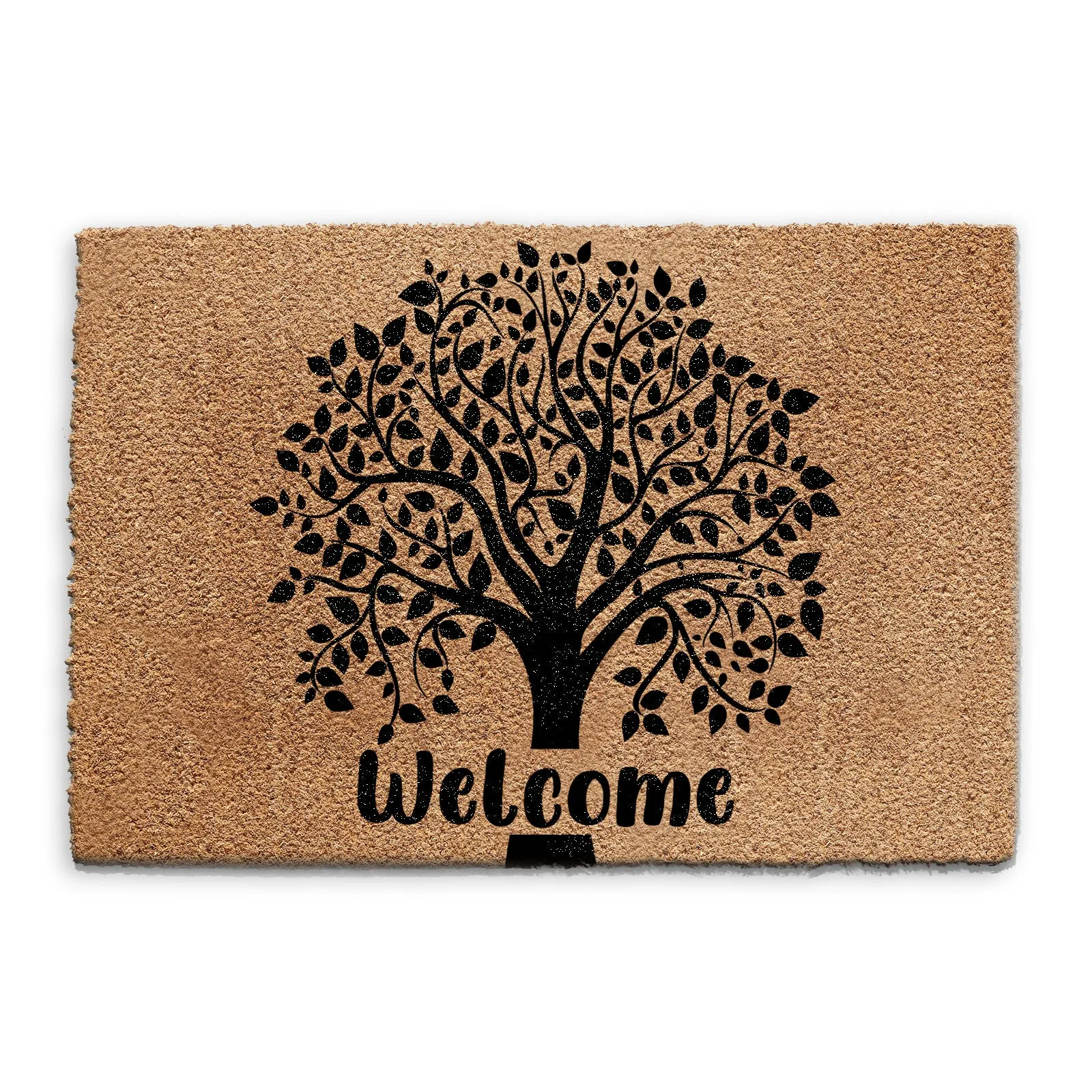 Coir Doormat - Welcome Tree