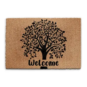 Coir Doormat - Welcome Tree