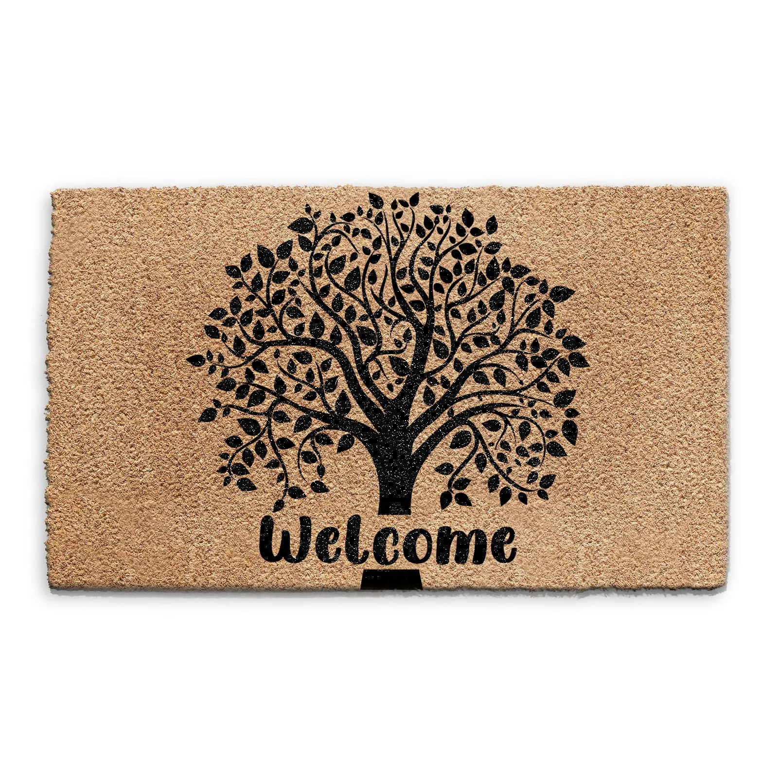 Coir Doormat - Welcome Tree