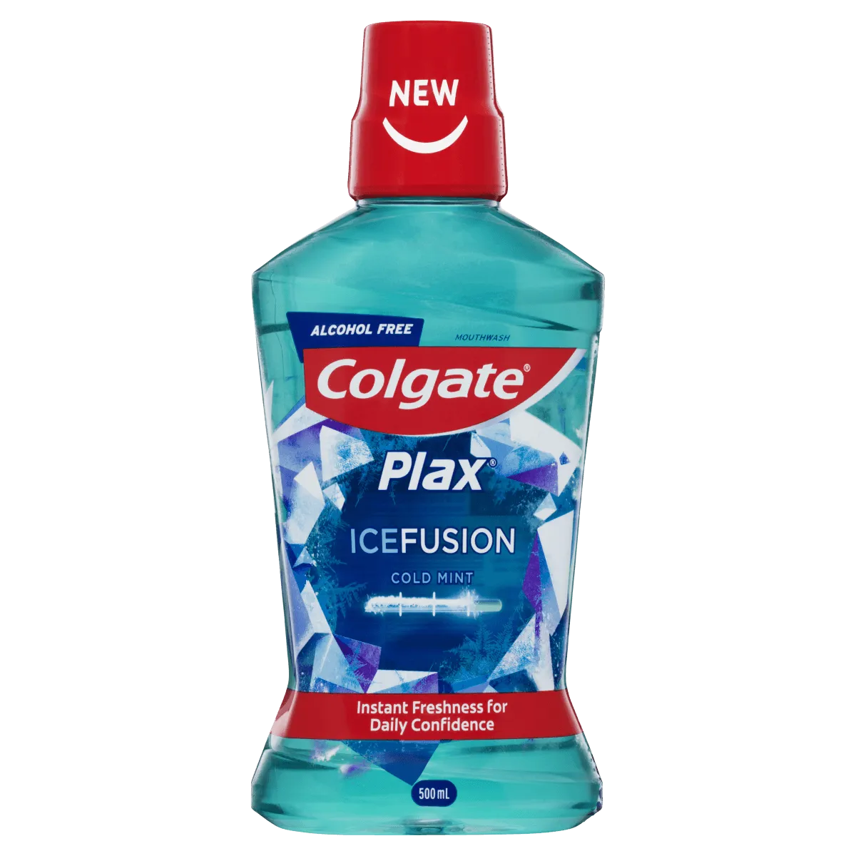 Colgate Plax Ice Fusion Cold Mint Antibacterial Mouthwash 500mL