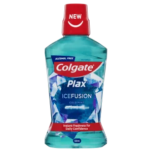 Colgate Plax Ice Fusion Cold Mint Antibacterial Mouthwash 500mL