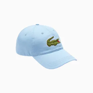 Contrast Strap And Oversized Crocodile Cotton Cap