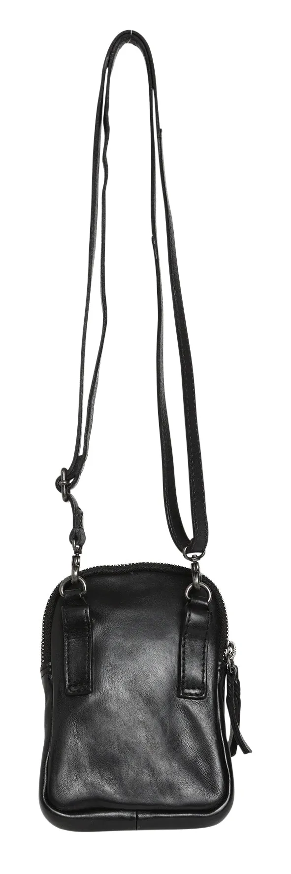 cow leather double zip (7662)