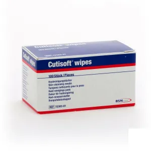 CUTISOFT /Leukoplast (70%alcohol disinfection cotton slices) Wipes -Box of 100 Sachet Injection SWABS (100 tablets /box) random brand delivery
