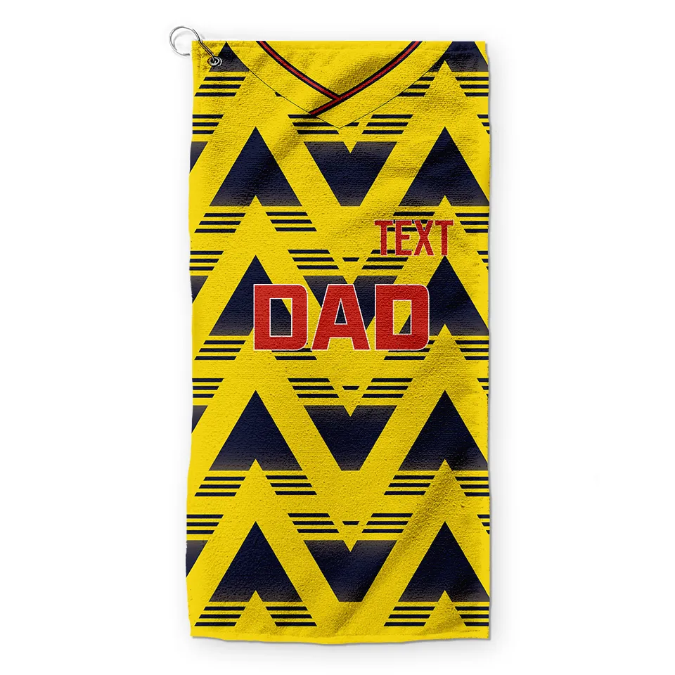 DAD - The Gooners - 1992 Away - Retro Lightweight, Microfibre Golf Towel