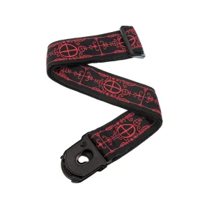 D'Addario 50PLA12 50mm Planet Lock Voodoo Nylon Guitar Strap