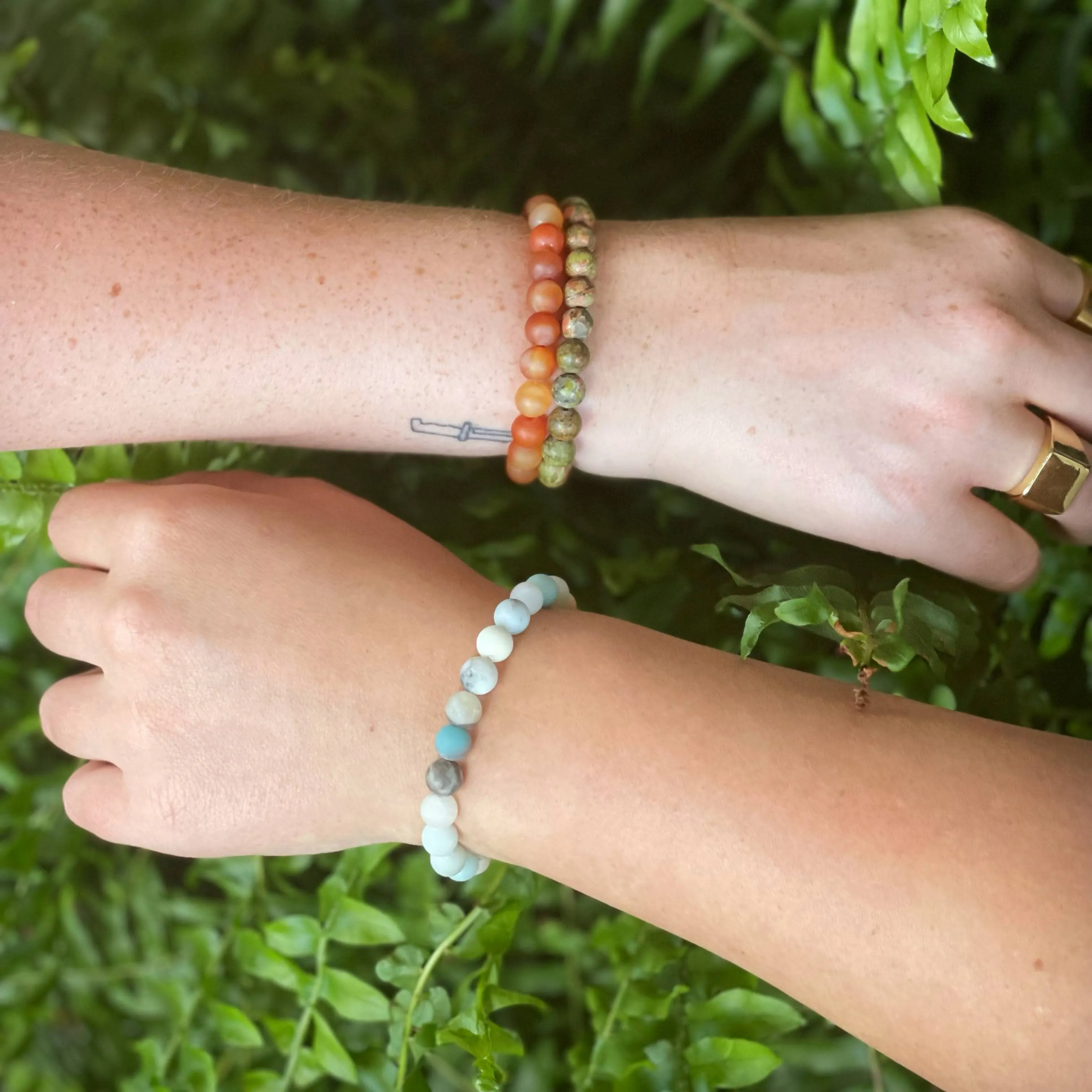 Deep Breath Amazonite Diffuser Bracelet